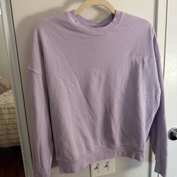 WSLY Pastel Lavender Crewneck Sweatshirt - Picture 4 of 5